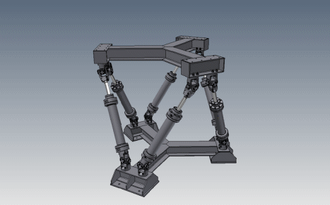 并联机器人octahedral-hexapod-mechanism-parallel-robot INV STP IGS STL缩略图